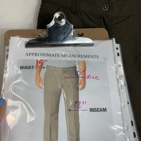 Mountain Equipment Co-op Womens Nylon Brown Cargo Bermuda Hiking Shorts Size 6 - Picture 11 of 11